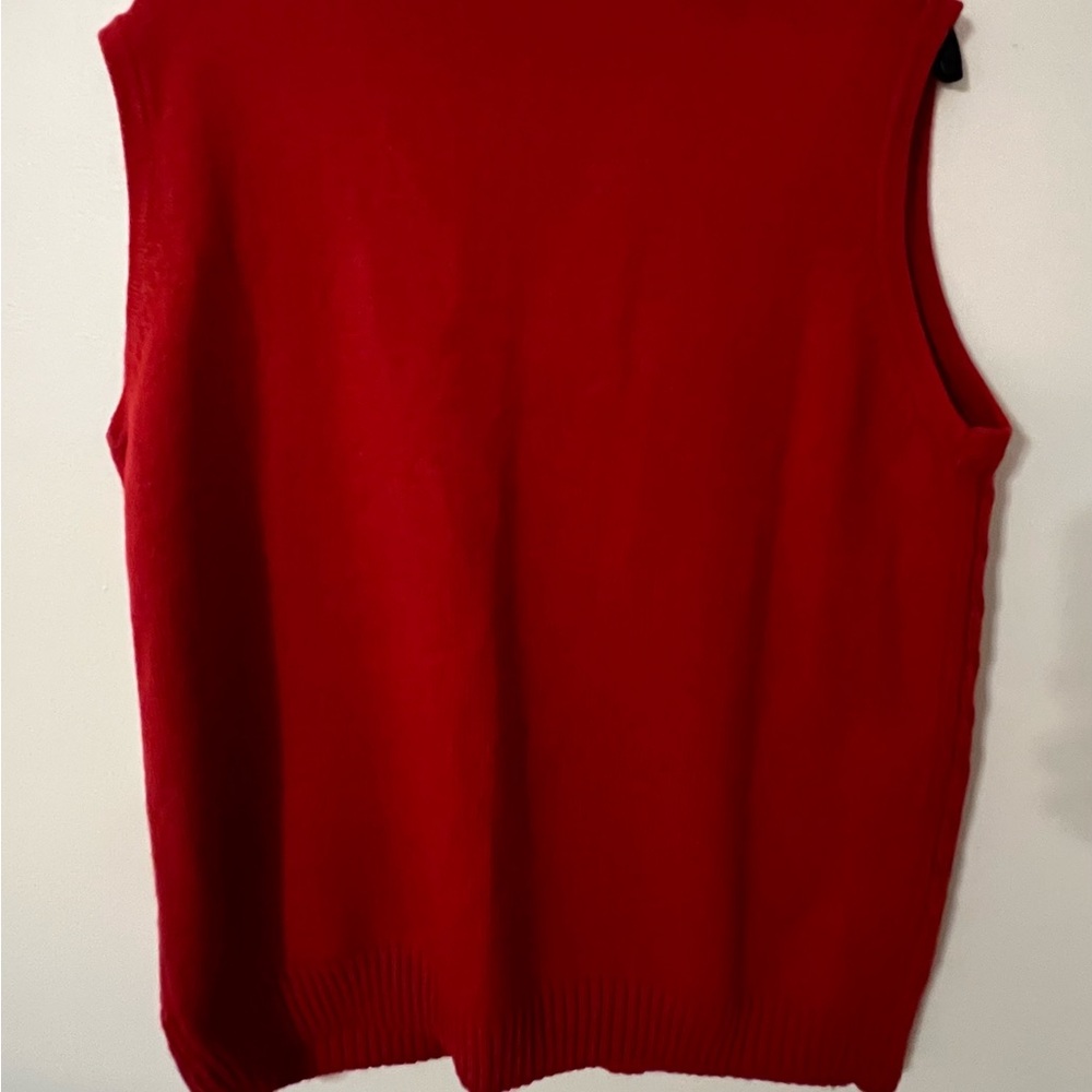 🌼 Vintage Burgundy Red Knit Vest Top - Picture 5 of 5
